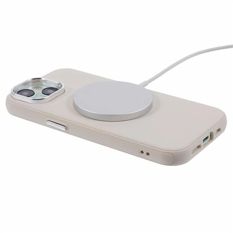 For iPhone 14 / 13 Case Compatible with MagSafe Leather+PC Shockproof Phone Cover