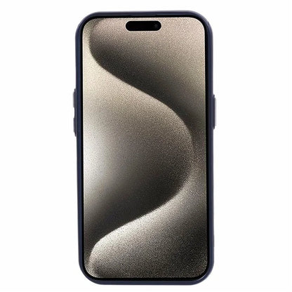 For iPhone 15 PU Leather+PC+TPU Phone Case Magnetic Cover