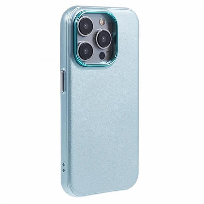 For iPhone 13 Pro Phone Case Compatible with MagSafe Wireless Charging Leather Back Cover