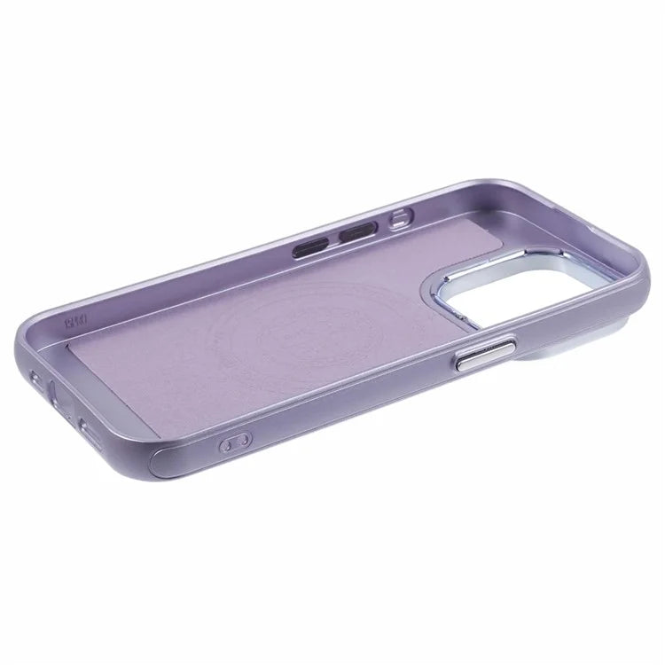 For iPhone 13 Pro Phone Case Compatible with MagSafe Wireless Charging Leather Back Cover