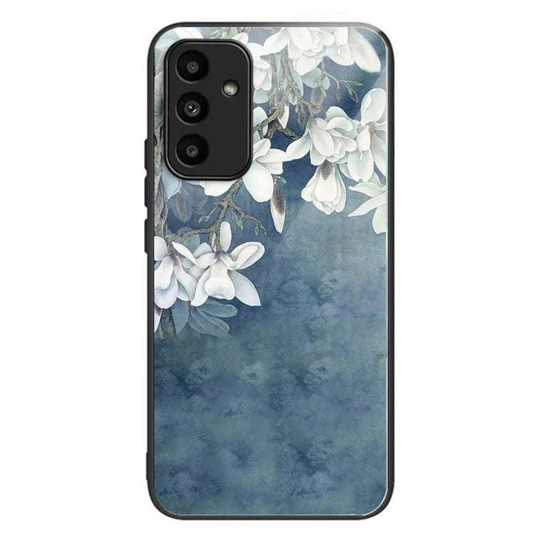 For Samsung Galaxy A15 4G / 5G Phone Case Tempered Glass Pattern Back Cover