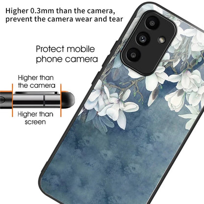 For Samsung Galaxy A15 4G / 5G Phone Case Tempered Glass Pattern Back Cover