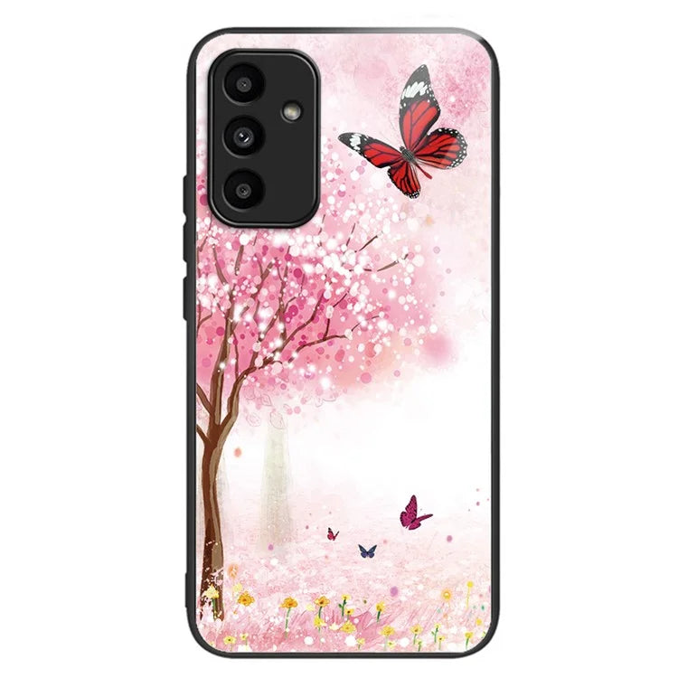 For Samsung Galaxy A15 4G / 5G Phone Case Tempered Glass Pattern Back Cover