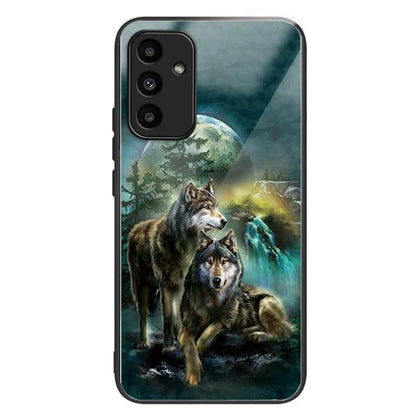 For Samsung Galaxy A15 4G / 5G Phone Case Tempered Glass Pattern Back Cover