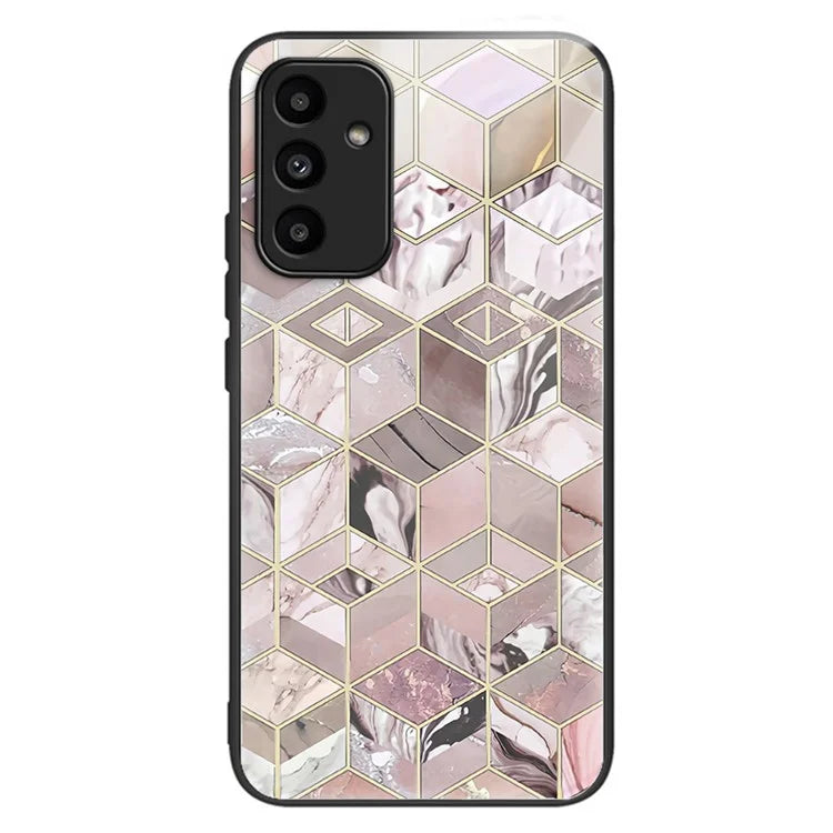 For Samsung Galaxy A15 4G / 5G Phone Case Tempered Glass Pattern Back Cover