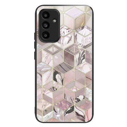 For Samsung Galaxy A15 4G / 5G Phone Case Tempered Glass Pattern Back Cover