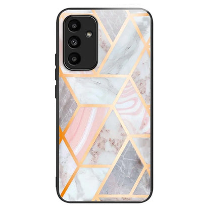 For Samsung Galaxy A15 4G / 5G Phone Case Tempered Glass Pattern Back Cover