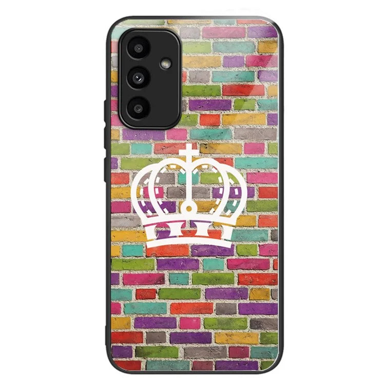 For Samsung Galaxy A15 4G / 5G Phone Case Tempered Glass Pattern Back Cover
