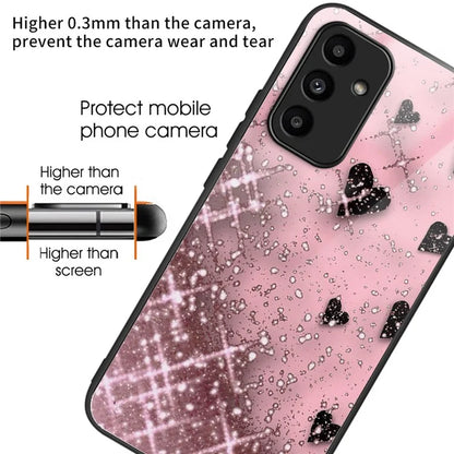 For Samsung Galaxy A15 4G / 5G Phone Case Tempered Glass Pattern Back Cover