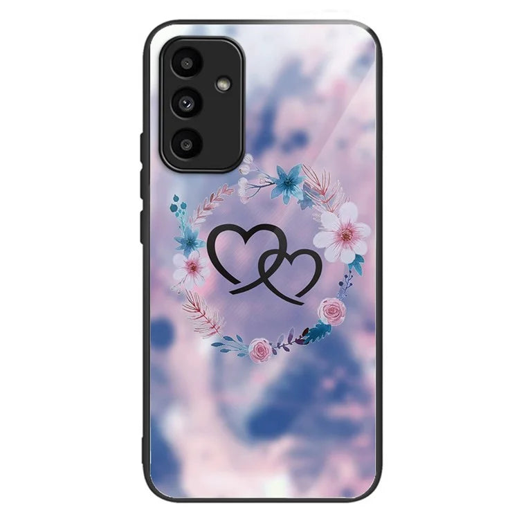 For Samsung Galaxy A15 4G / 5G Phone Case Tempered Glass Pattern Back Cover
