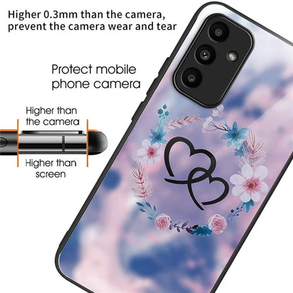 For Samsung Galaxy A15 4G / 5G Phone Case Tempered Glass Pattern Back Cover