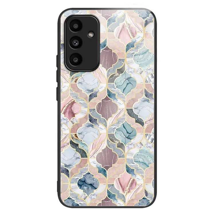 For Samsung Galaxy A15 4G / 5G Phone Case Tempered Glass Pattern Back Cover