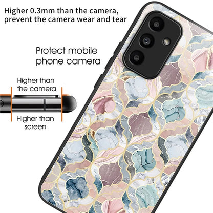 For Samsung Galaxy A15 4G / 5G Phone Case Tempered Glass Pattern Back Cover