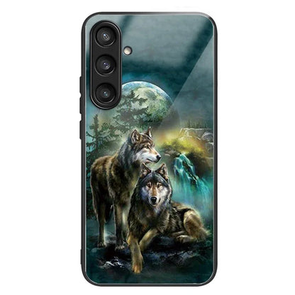 For Samsung Galaxy S23 FE Phone Case Patterned Tempered Glass + TPU Shock Protective Cover