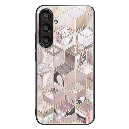 For Samsung Galaxy S23 FE Phone Case Patterned Tempered Glass + TPU Shock Protective Cover