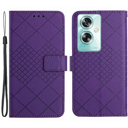 HT06 For Oppo A59 5G Leather Case Litchi Texture Flip Wallet Phone Cover