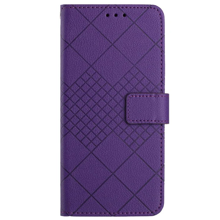 HT06 For Oppo A59 5G Leather Case Litchi Texture Flip Wallet Phone Cover