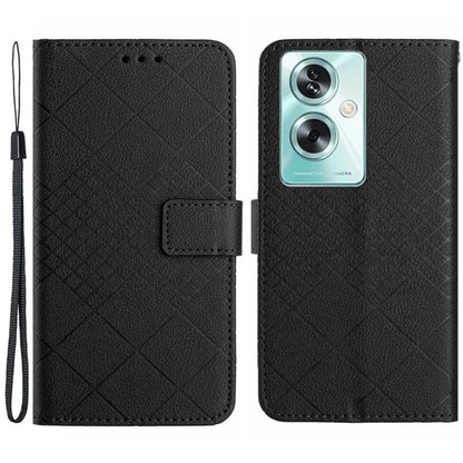 HT06 For Oppo A59 5G Leather Case Litchi Texture Flip Wallet Phone Cover