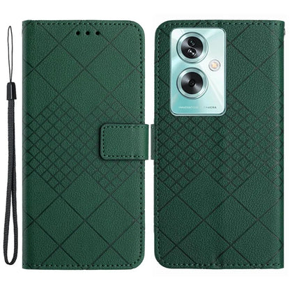 HT06 For Oppo A59 5G Leather Case Litchi Texture Flip Wallet Phone Cover
