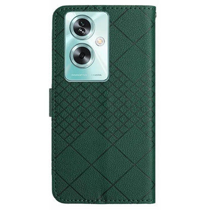HT06 For Oppo A59 5G Leather Case Litchi Texture Flip Wallet Phone Cover