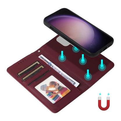 BETOPNICE 005 For Samsung Galaxy S24 Ultra Leather Case Magnetic Detachable Phone Cover