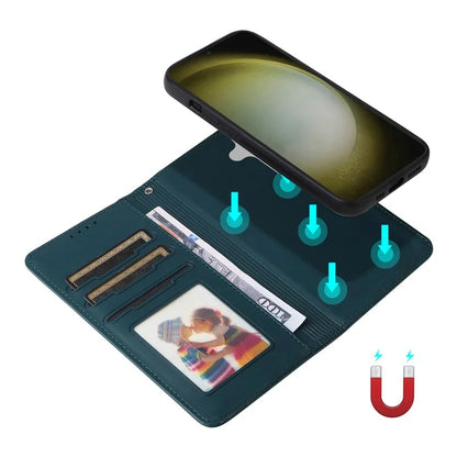 BETOPNICE 005 For Samsung Galaxy S24+ Leather Case Phone Wallet Detachable 2-in-1