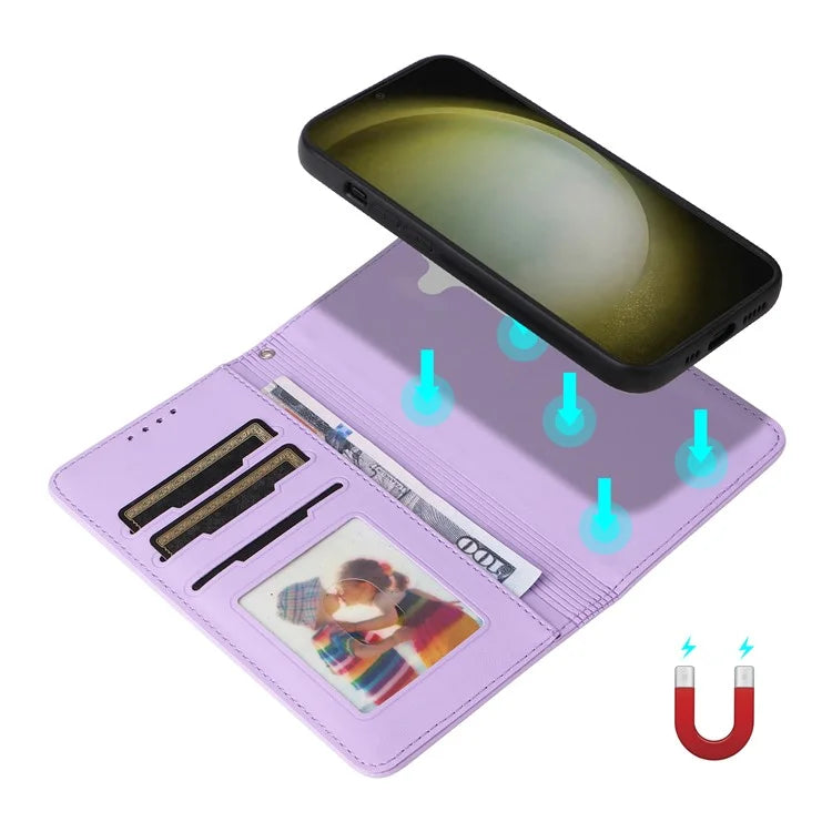 BETOPNICE 005 For Samsung Galaxy S24+ Leather Case Phone Wallet Detachable 2-in-1