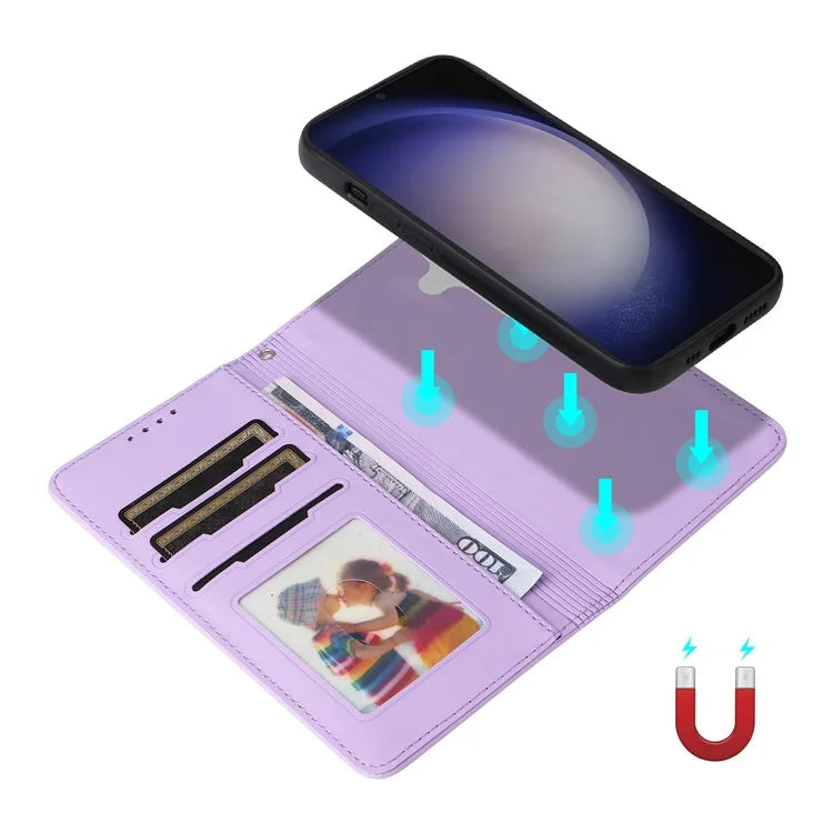 BETOPNICE 005 For Samsung Galaxy S24 Wallet Phone Case Detachable Leather Cover