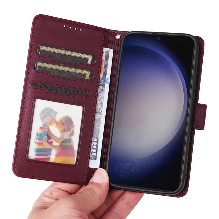 BETOPNICE 005 For Samsung Galaxy S24 Wallet Phone Case Detachable Leather Cover