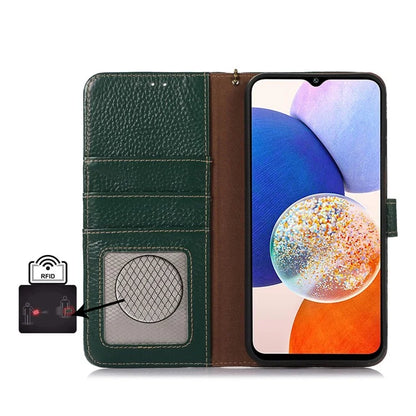 For Samsung Galaxy Xcover 7 RFID Blocking Phone Case Genuine Cow Leather Cover