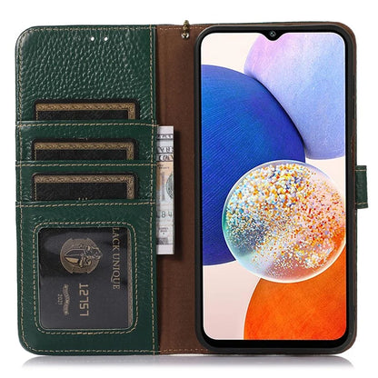 For Xiaomi Redmi Note 13R Pro 5G Genuine Cow Leather Phone Case with Card Slots