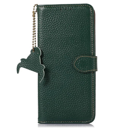 For Xiaomi Redmi Note 13R Pro 5G Genuine Cow Leather Phone Case with Card Slots