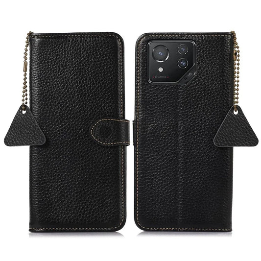 For Asus ROG Phone 8 5G / Phone 8 Pro 5G Litchi Texture Phone Case RFID Blocking Wallet Phone Cover