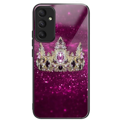 For Samsung Galaxy A55 5G Phone Back Cover Tempered Glass Pattern Design Case