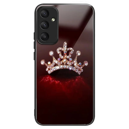 For Samsung Galaxy A55 5G Phone Back Cover Tempered Glass Pattern Design Case