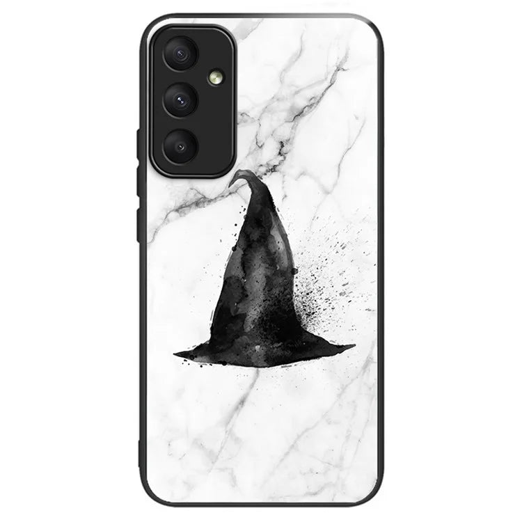 For Samsung Galaxy A55 5G Phone Back Cover Tempered Glass Pattern Design Case