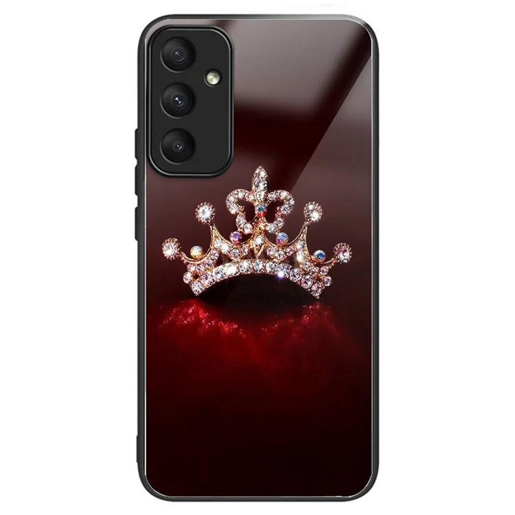 For Samsung Galaxy A35 5G Tempered Glass Phone Case Pattern Drop Protection