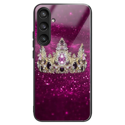 For Samsung Galaxy S23 FE Protective Phone Case Tempered Glass Pattern Printing