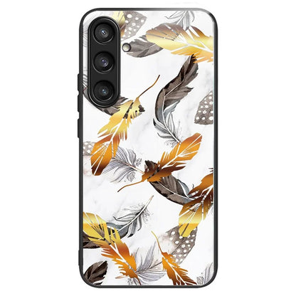 For Samsung Galaxy S23 FE Protective Phone Case Tempered Glass Pattern Printing