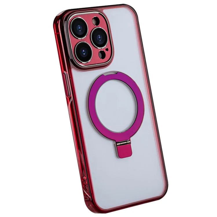 For iPhone 14 Pro Max Kickstand Case TPU+PC Phone Cover Compatible with MagSafe