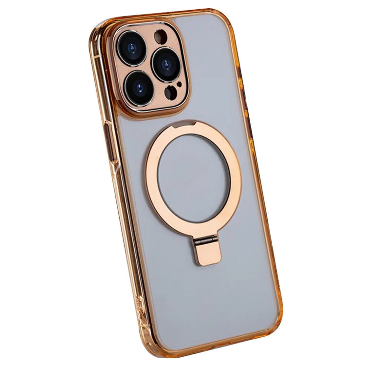 For iPhone 14 Pro Slim Case TPU+PC Kickstand Phone Case Compatible with MagSafe