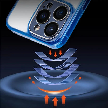 For iPhone 14 Pro Slim Case TPU+PC Kickstand Phone Case Compatible with MagSafe