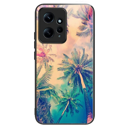 For Xiaomi Redmi Note 12 4G Phone Case Tempered Glass+TPU Anti-drop Cover