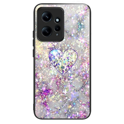For Xiaomi Redmi Note 12 4G Phone Case Tempered Glass+TPU Anti-drop Cover