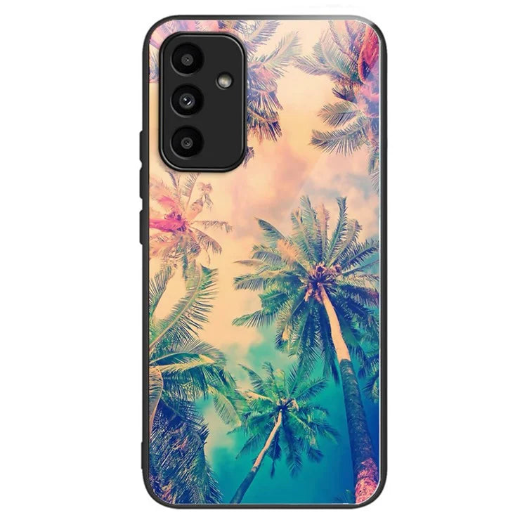For Samsung Galaxy A15 4G / 5G Tempered Glass Case Drop-proof Protection Pattern Print