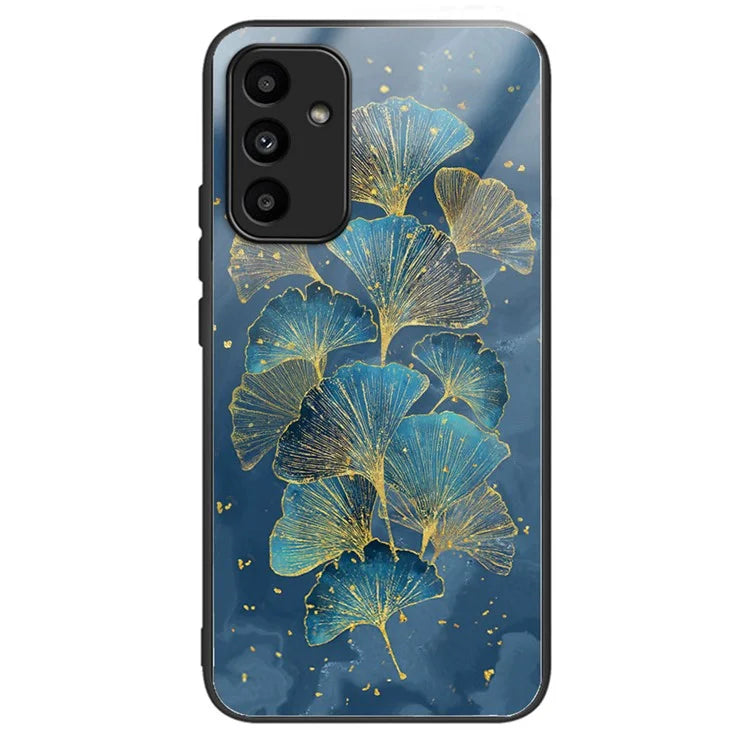 For Samsung Galaxy A15 4G / 5G Tempered Glass Case Drop-proof Protection Pattern Print