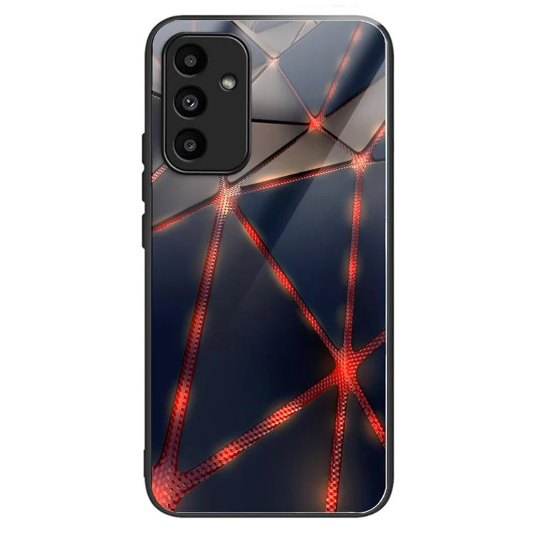 For Samsung Galaxy A15 4G / 5G Tempered Glass Case Drop-proof Protection Pattern Print