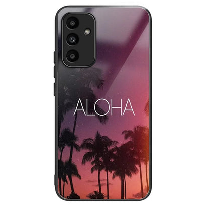 For Samsung Galaxy A15 4G / 5G Tempered Glass Case Drop-proof Protection Pattern Print