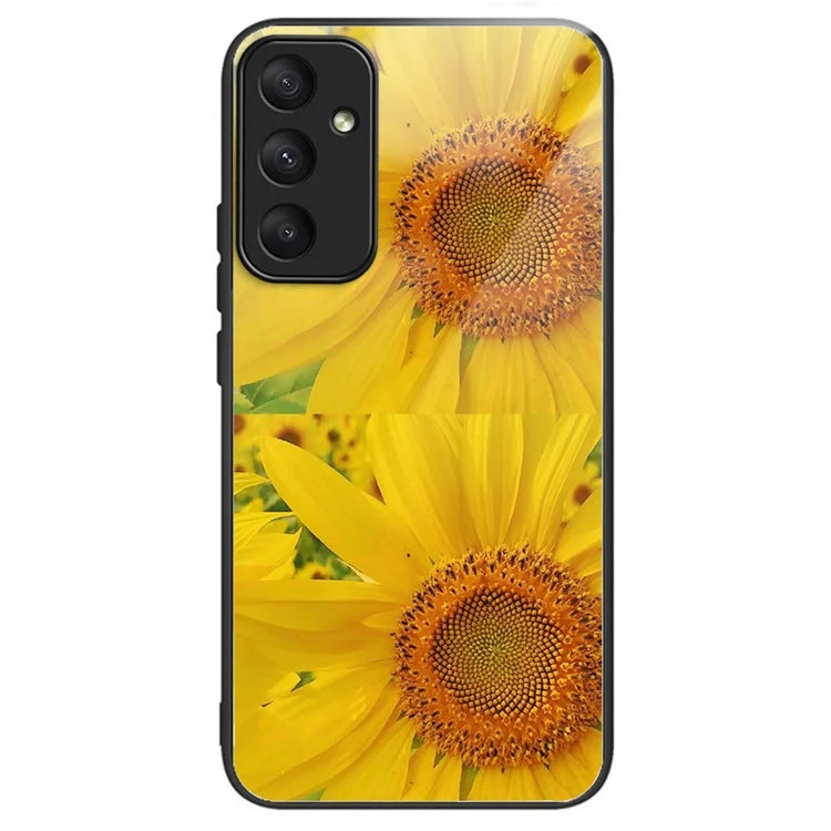 For Samsung Galaxy A55 5G Tempered Glass Phone Case with TPU Frame