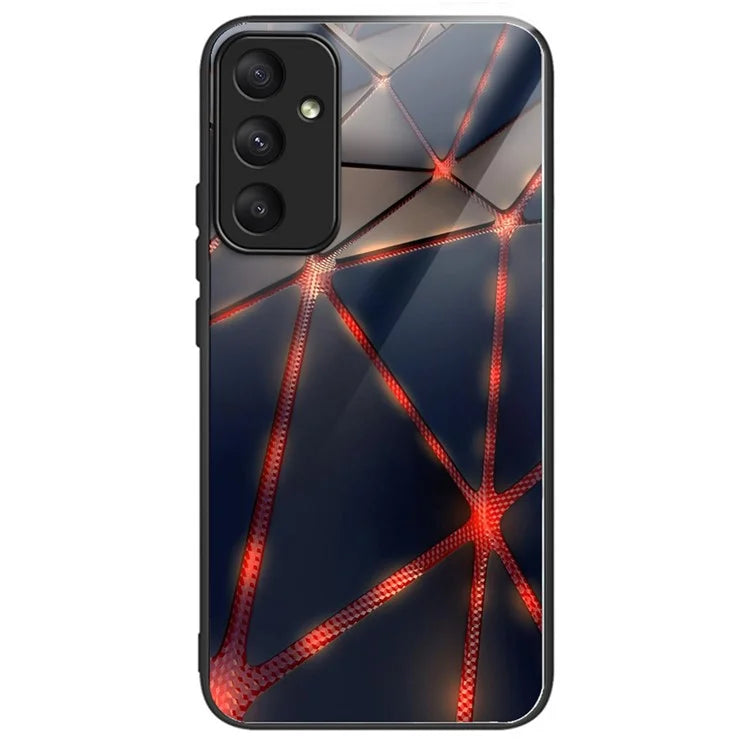 For Samsung Galaxy A55 5G Tempered Glass Phone Case with TPU Frame